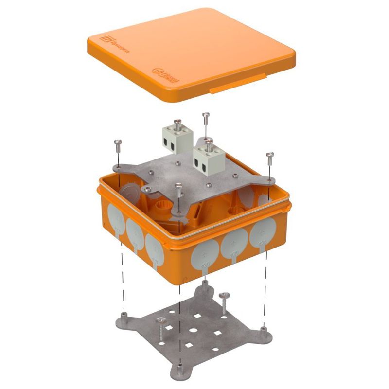 коробка огнестойкая оп 100х100х40мм е15-е120 двухкомпонентн. промрукав 60-0303-fr2.5-4 от BTSprom.by