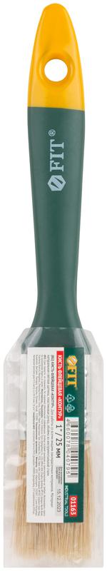  Кисть флейцевая "Контур" натур. светлая щетина пластиковая ручка 1дюйм (25мм) FIT 01163 фото в каталоге от BTSprom.by