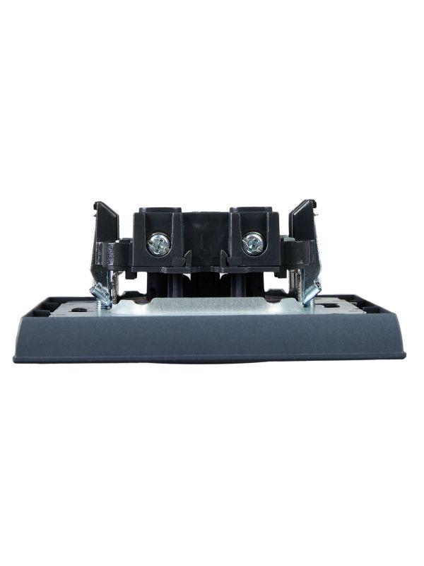  Розетка СП BRITE РСР10-1-0-БрМ 10А в сборе без заземл. без защ. шторок маренго IEK BR-R10-10-K35-F фото в каталоге от BTSprom.by