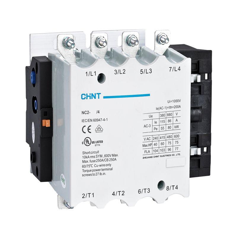 контактор nc2-225/4 4п 225а 220-240в ac ac-3 (r) chint 671401 от BTSprom.by