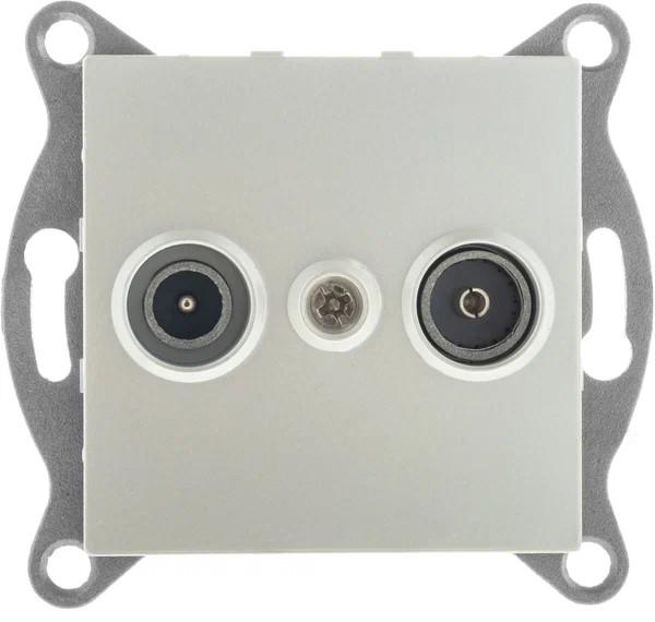 механизм розетки tv+ sat оконечной сп ugra жемчуж. gusi с11ts1-028 от BTSprom.by
