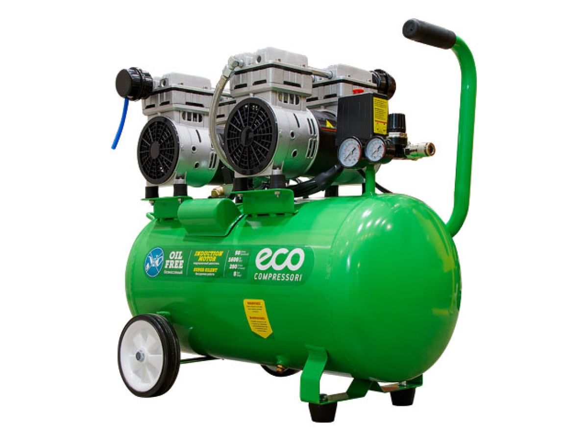  Компрессор ECO AE-50-OF1 безмасляный (280 л/мин, 8 атм, коаксиальный, безмасляный, ресив. 50 л, 220 В, 1,6 кВт) AE-50-OF1 фото в каталоге от BTSprom.by