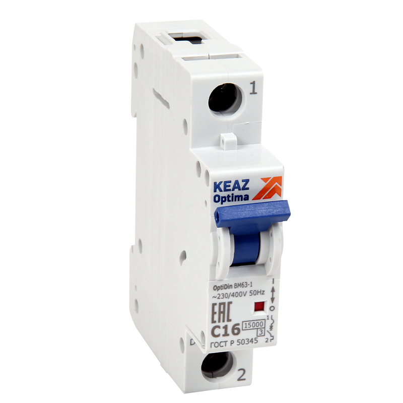 выключатель автоматический модульный 1п l 3а optidin bm63 1l3 25 ухл3 rr кэаз 364181 от BTSprom.by