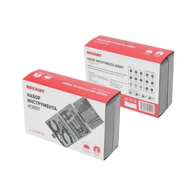  Набор инструментов "HOBBY" (HT-126) (HY-126) REXANT 12-6071 фото в каталоге от BTSprom.by