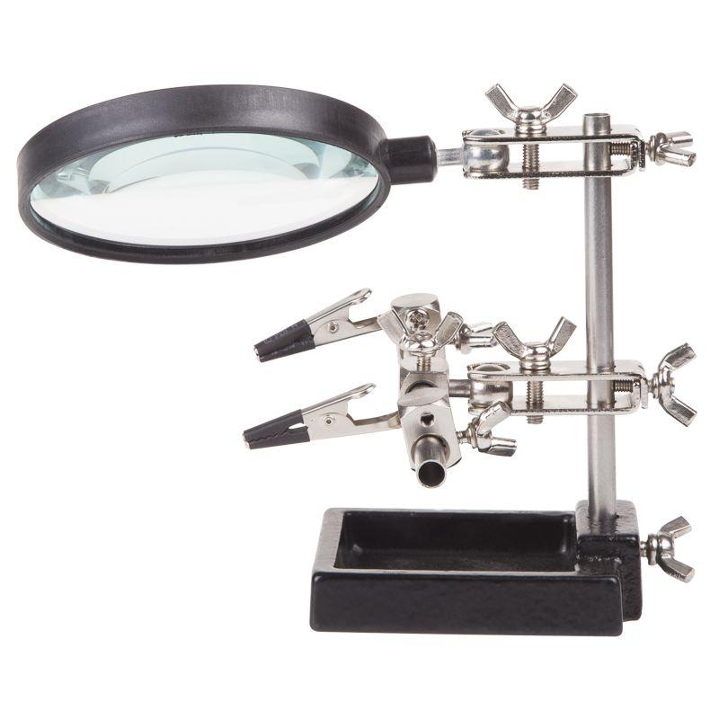  Держатель "третья рука" с лупой х3 d60 мм (ZD-10H) REXANT 12-0254 фото в каталоге от BTSprom.by