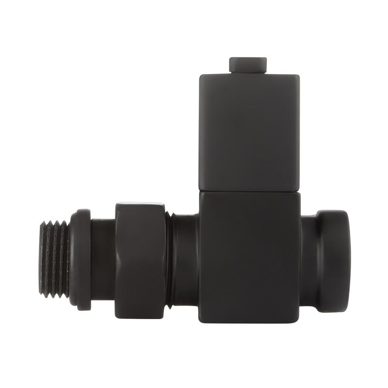  Набор дизайн-вентилей CUBE прямой 1/2дюйм черн. Royal Thermo НС-1422575 фото в каталоге от BTSprom.by