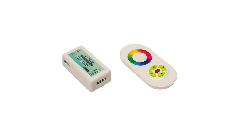 контроллер led touch deluce rf-rgb-s5-18a 18а 12/24в 5 кнопок и сенсорн. кольцо swg standard 00-00001903 от BTSprom.by
