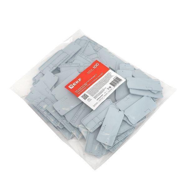  Заглушка для 4 Push-in 3 вывода сер. EKF EP-PIT-4-3 фото в каталоге от BTSprom.by