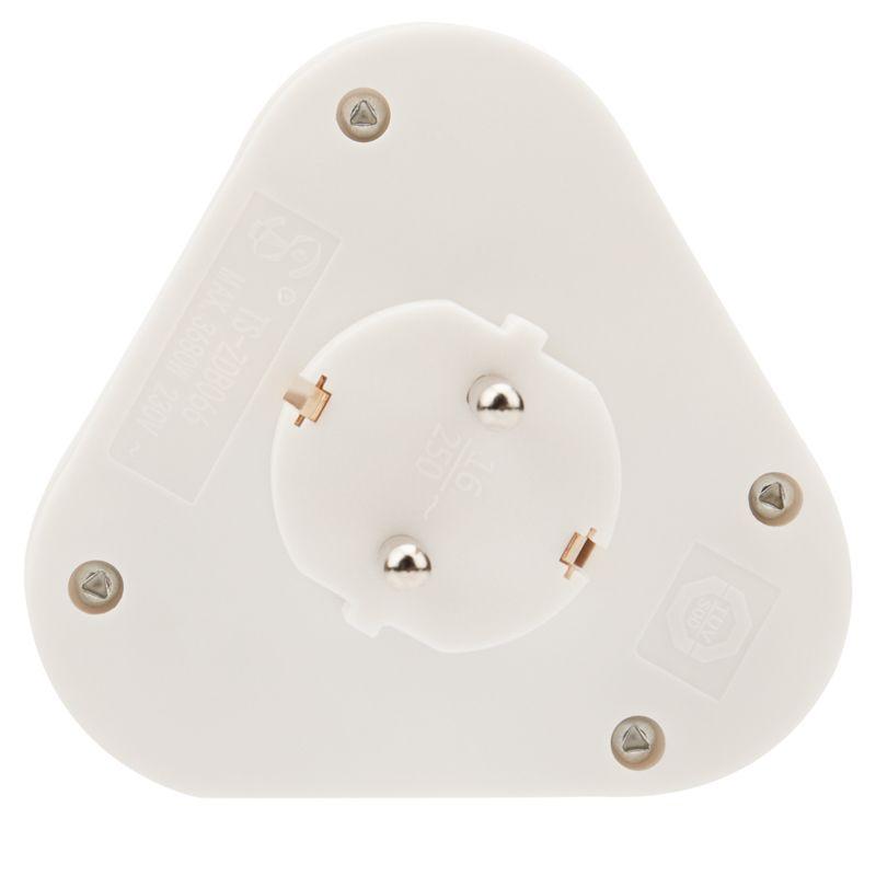  Разветвитель 3-м с заземл. 16А пирамида бел. Rexant 11-1069 фото в каталоге от BTSprom.by