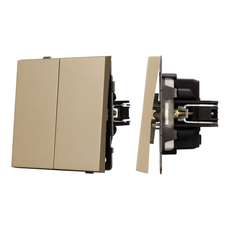 выключатель непроходной 2-кл. swt-tendo-mk02-sfpl-gd 10а 230в механизм arlight 054545 от BTSprom.by