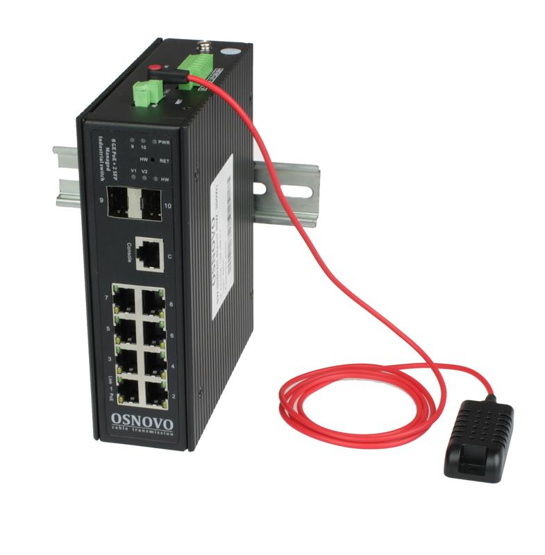 коммутатор промышленный управляемый (l2+) hi poe sw-80802/ils(port 90вт 300вт) gigabit ethernet на 8ge poe + 2 ge sfp порта с функцией мониторинга температуры/ osnovo 13744 от BTSprom.by