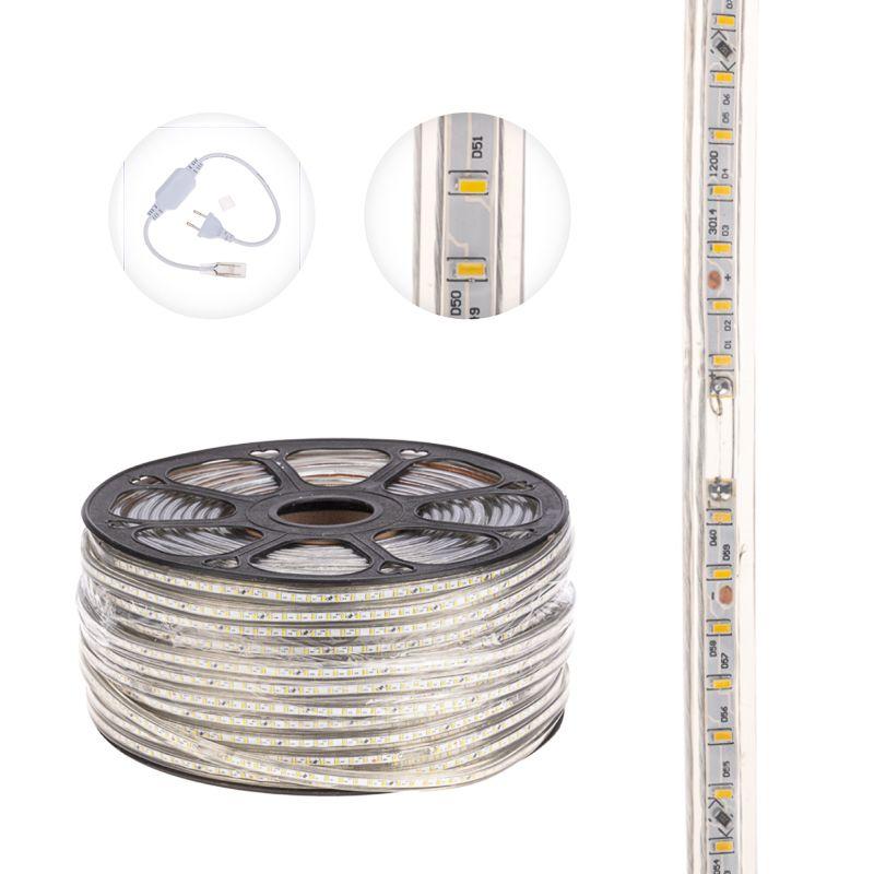  Лента светодиодная SMD3014 6x10.6мм 120LED/м 220В IP67 тепл. бел. (уп.100м) Neon-Night 142-802 фото в каталоге от BTSprom.by