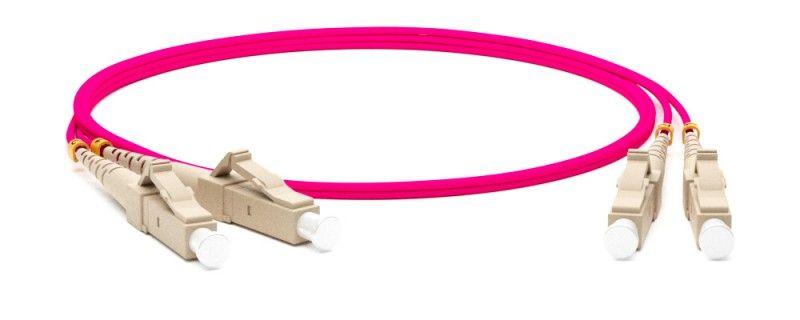 патч-корд fc-d2-504-lc/pr-lc/pr-h-2m-lszh-mg волоконно-оптический (шнур) mm50/125(om4) lc-lc duplex 10g/40g lszh 2м hyperline 243537 от BTSprom.by