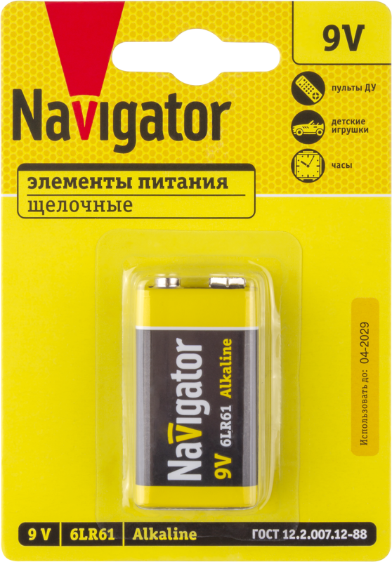 элемент питания алкалиновый "крона" 6lr61 93 997 nbt-npe-6lr61-bp1 navigator 93997 от BTSprom.by элемент питания алкалиновый "крона" 6lr61 93 997 nbt-npe-6lr61-bp1 navigator 93997 от BTSprom.by