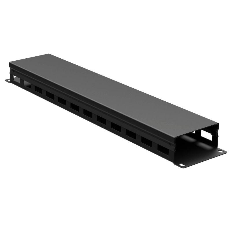 органайзер кабельный 19дюйм с крышкой 2u глубина 40 мм ral9005 dkc r5cp1942heb от BTSprom.by