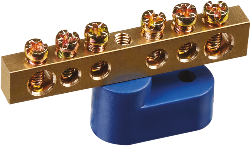 шина нулевая на одном угловом изоляторе 6х9-6 navigator 71164 от BTSprom.by