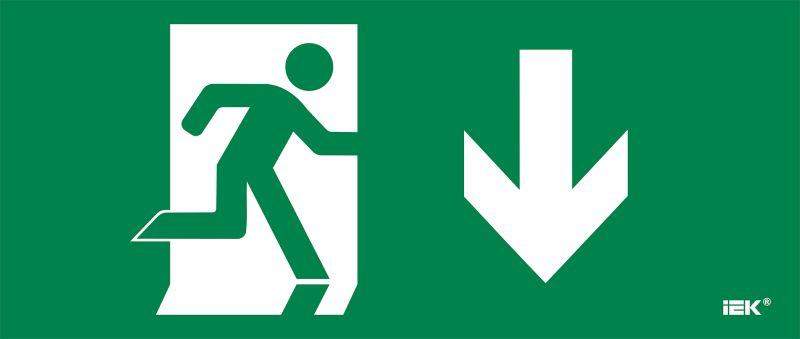 этикетка самоклеящаяся 330х140мм "фигура/стр. вниз" iek lpc10-1-33-14-fniz от BTSprom.by