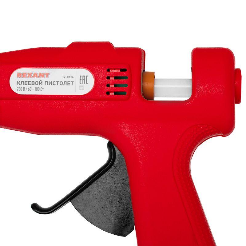  Пистолет клеевой 60Вт/100Вт Профи (блист.) Rexant 12-0116 фото в каталоге от BTSprom.by