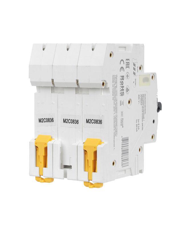  Выключатель автоматический модульный 3п C 8А M06N ARMAT IEK AR-M06N-3-C008 фото в каталоге от BTSprom.by