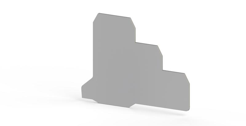 сегмент концевой на клеммники 3-х ярусные puk3s сер. npp puk3s klemsan 450169 от BTSprom.by