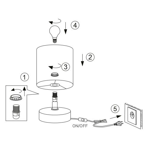  Лампа настольная Eleanor 7070-502 1хE14 40Вт керамика кофейная Rivoli Б0057270 фото в каталоге от BTSprom.by