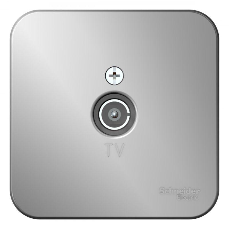 розетка телевизионная tv оп blanca коннектор с изолир. пластиной алюм. se blnta000013 от BTSprom.by