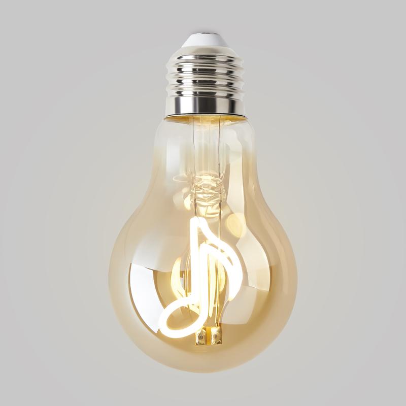 Лампа светодиодная филаментная Loft 271 A60 3Вт 2400К E27 Voltega 8582 фото в каталоге от BTSprom.by