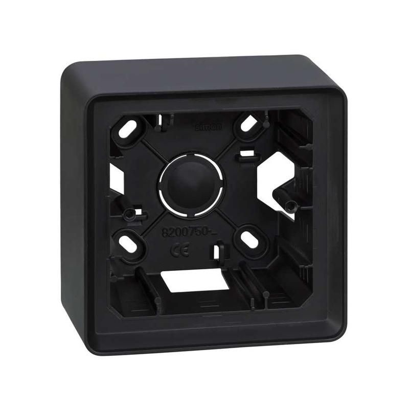 коробка наружной установки на 1 пост графит simon82 detail 8200750-038 от BTSprom.by