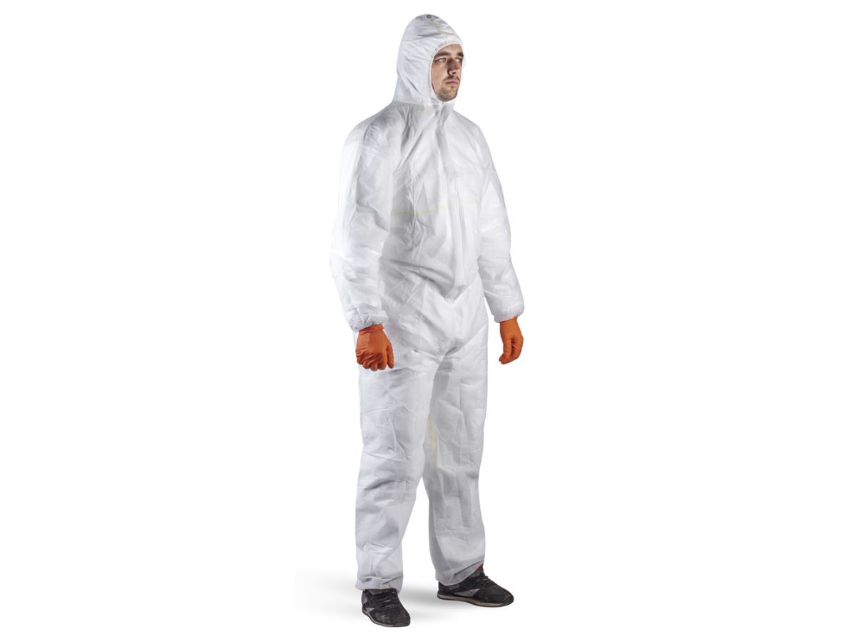 защитный комбинезон jpc-100 (р-р xxxl), jeta safety (jpc-100 – легкий защитный комбинезон из полипропилена (40 г/м) с капюшоном. в уп 50 шт.) jpc-100-xxxl от BTSprom.by
