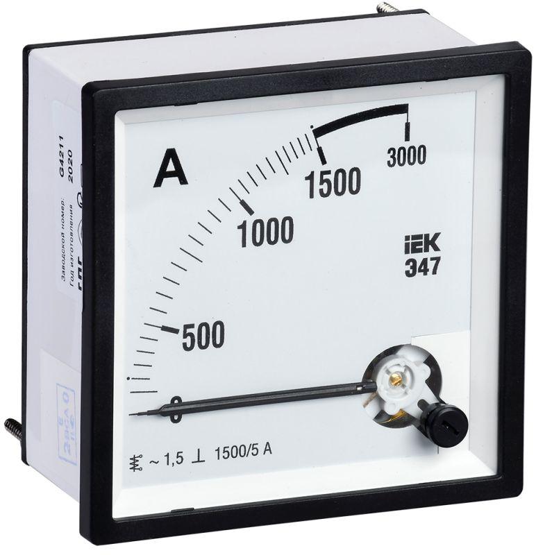 амперметр э47 96х96мм 1500/5а кл. точн. 1.5 iek ipa20-6-1500-e от BTSprom.by