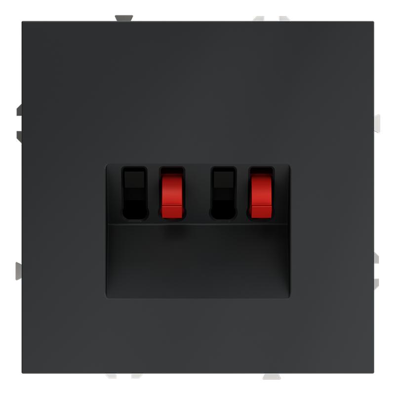 розетка акустическая 4-м сп s70 механизм графит voltum vls060307 от BTSprom.by