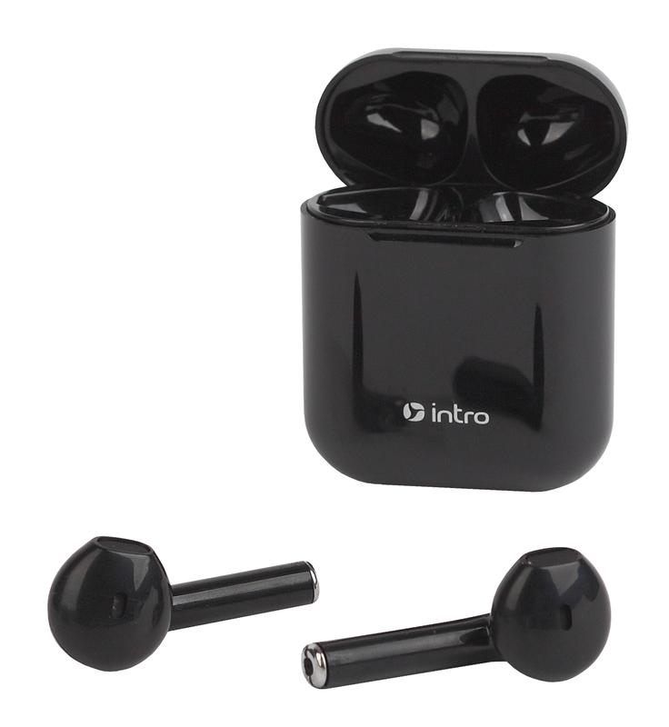гарнитура-bluetooth bi1600 сенсорная ultra slim с зар. кейсом черн. intro б0044835 от BTSprom.by