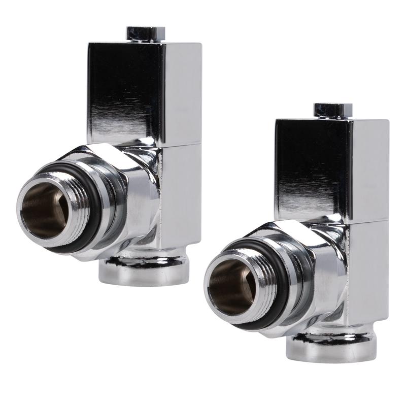  Набор дизайн-вентилей CUBE угловой 1/2дюйм хром Royal Thermo НС-1193191 фото в каталоге от BTSprom.by