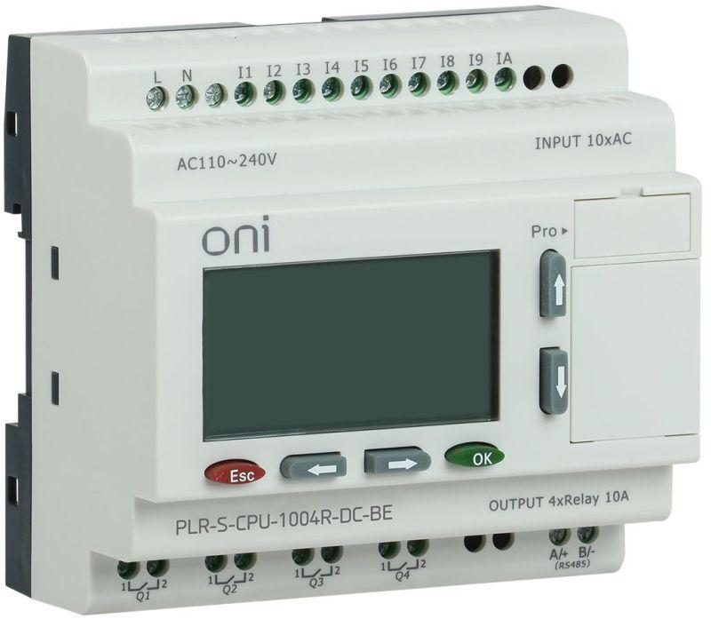 реле логическое plr-s. cpu1004(r) 24в dc с экраном oni plr-s-cpu-1004r-dc-be от BTSprom.by