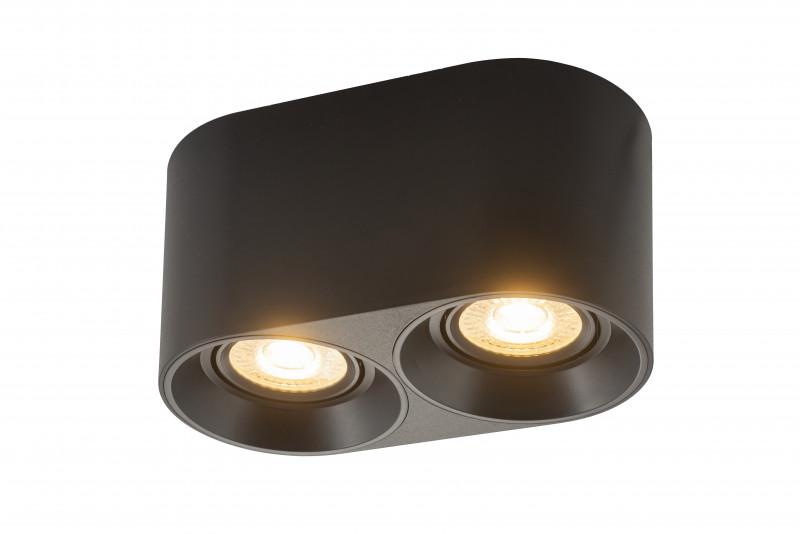  Светильник 10Вт GU5.3 IP20 LED накладной пластик черн. DENKIRS 628027 фото в каталоге от BTSprom.by