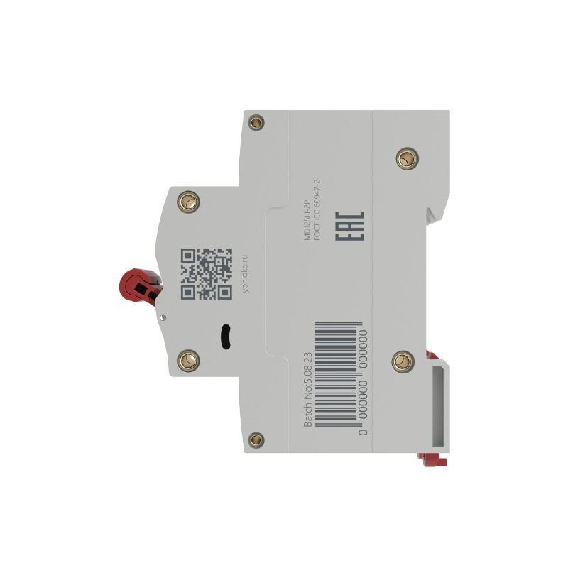  Выключатель автоматический модульный max типа MD125H 10кА 2п C 63А YON MD125H-2PC63 фото в каталоге от BTSprom.by