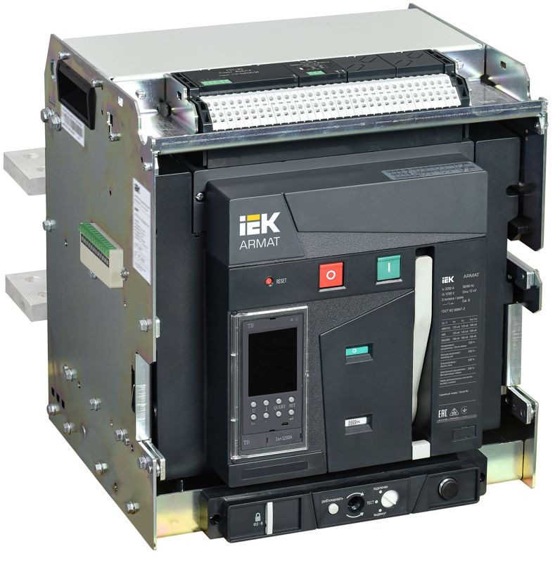 выключатель автоматический воздушный 3п f 3200а 125ка td выдвижн. с комплектом аксессуаров armat iek ar-acb-3vf-125-3200a-tdcf от BTSprom.by