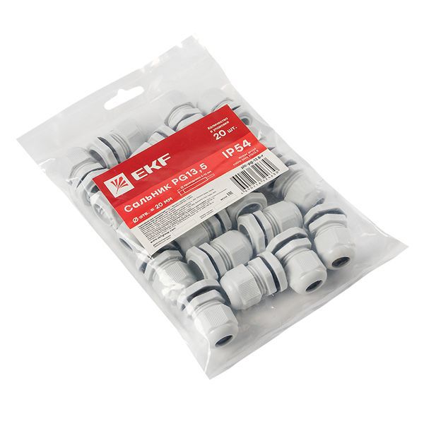  Сальник PG13.5 d6-12мм (d отверст. 21мм) IP54 PROxima EKF plc-pg-13.5-r фото в каталоге от BTSprom.by