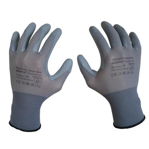 перчатки защитные pu1850t-gr размер 8 scaffa 00-00012467 от BTSprom.by