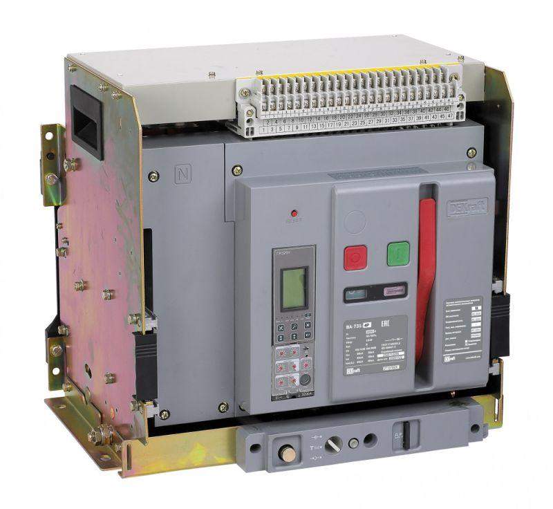 выключатель автоматический воздушный 4п 1250а 80ка ва-731 расцеп. н выкатн. dekraft 27155dek от BTSprom.by