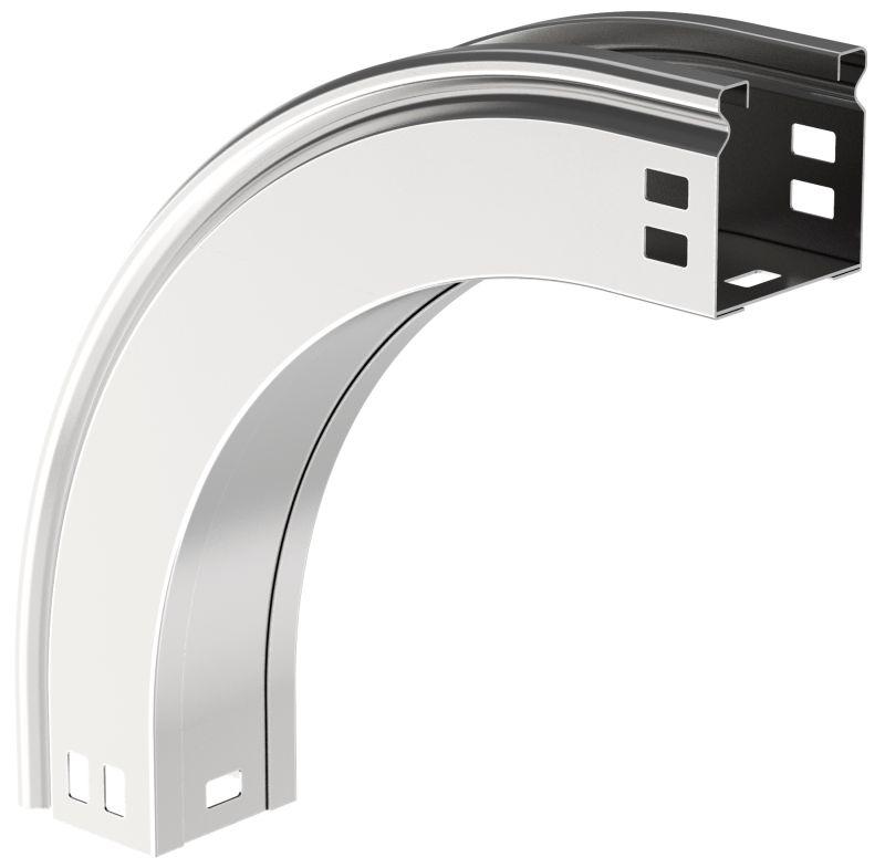 Угол для лотка плавный 90град. 100х50 В20 ESCA В20 IEK CPV41-0-90-050-100 от BTSprom.by