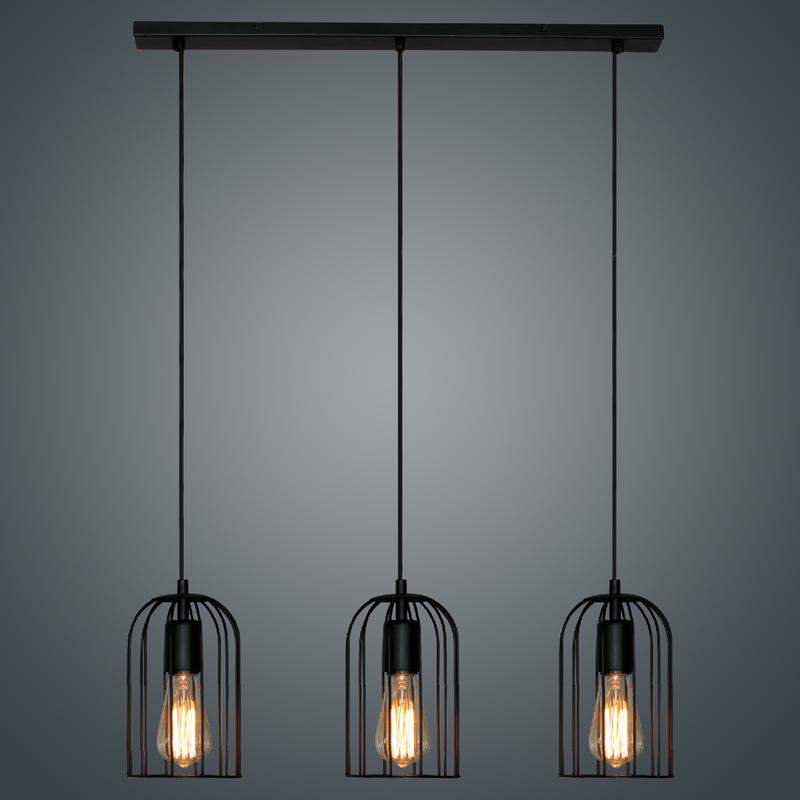  Светильник НСБ 01-3х60-166 "Танго 231" E27 ИМ подвесной черн. муар Элетех 1005405018 фото в каталоге от BTSprom.by