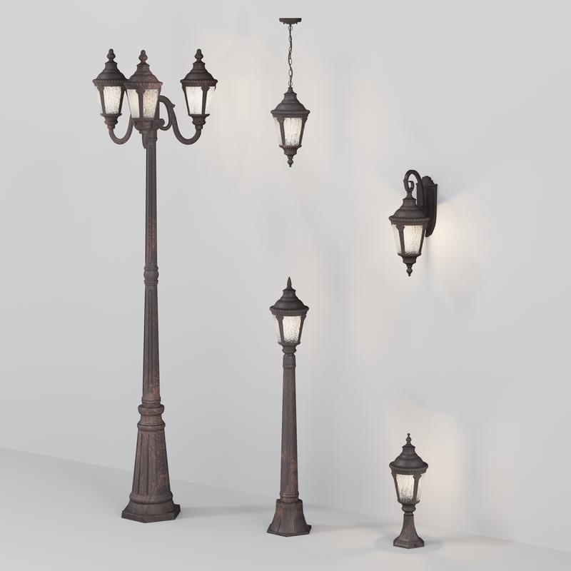  Светильник Goiri 1х60Вт E27 IP44 ландшафтный Maytoni O028FL-01BZ фото в каталоге от BTSprom.by