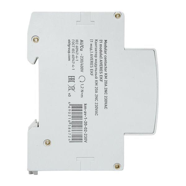  Контактор модульный КМ 20А 2NC 230В AC (1 мод.) AVERES EKF km-av-1-20-02-230V фото в каталоге от BTSprom.by