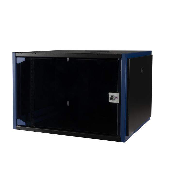 шкаф настенный 19дюйм 7u 600х450 дв. стекл. черн. datarex dr-600011 от BTSprom.by