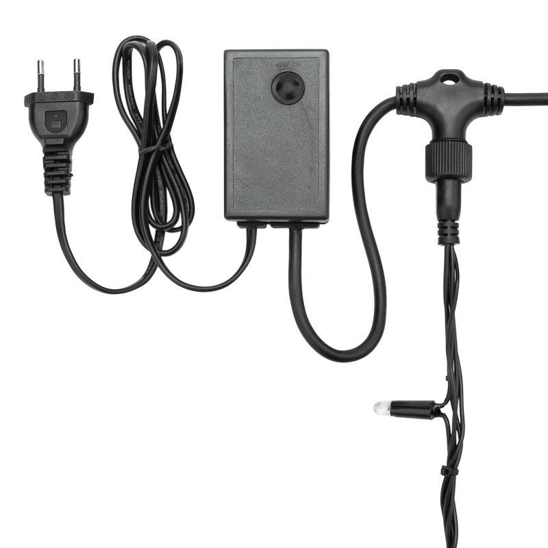  Гирлянда светодиодная "Светодиодный Дождь" 2х6м 1500LED син. 70Вт 230В IP65 эффект водопада с контроллером провод черн. Neon-Night 235-263 фото в каталоге от BTSprom.by