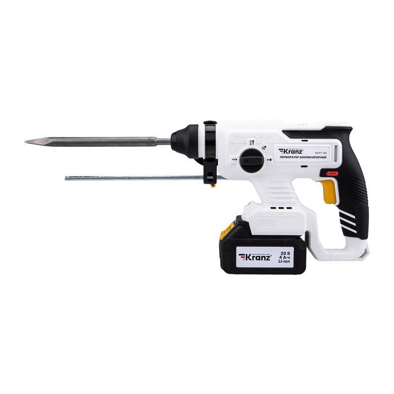  Перфоратор аккумуляторный SDS-plus 2.2Дж 1х4А.ч в кейсе Kranz KR-PT-120 фото в каталоге от BTSprom.by