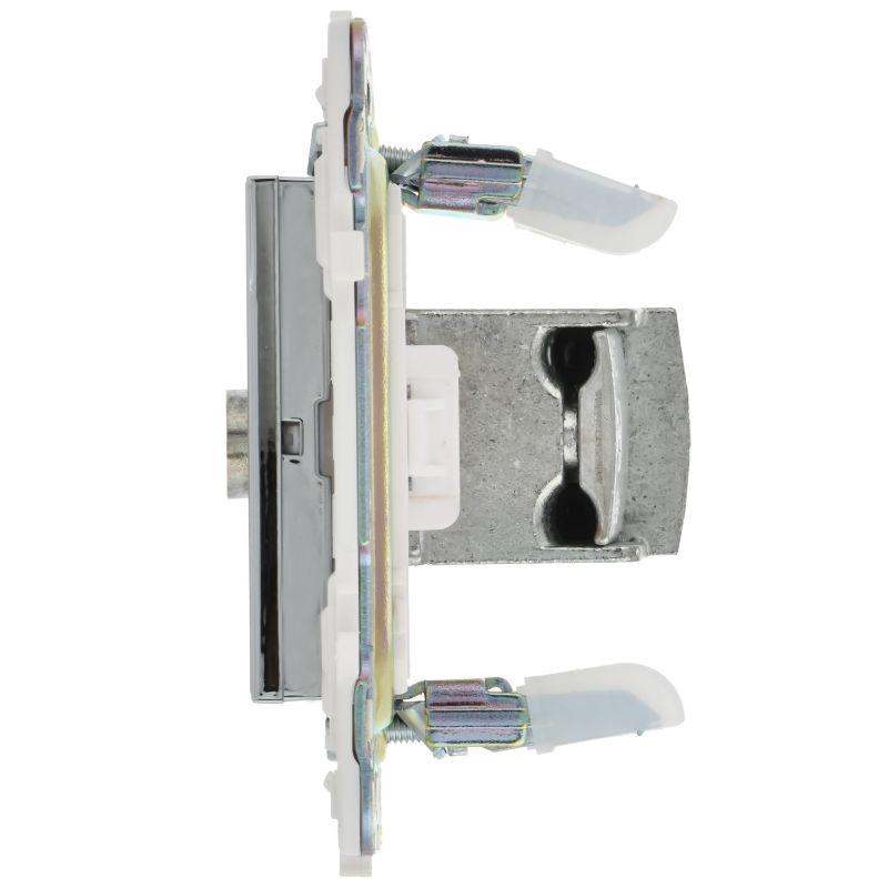  Розетка телевизионная проходная TV SKANDY SK-A17N никель IEK SK-A10-P-K50 фото в каталоге от BTSprom.by