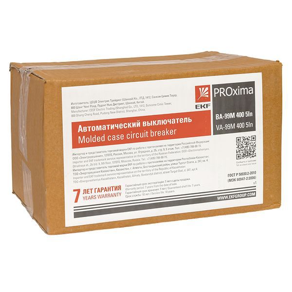  Выключатель автоматический 4п 400/315А 5In 42кА ВА-99М PROxima EKF mccb99-4P5In400-315m фото в каталоге от BTSprom.by