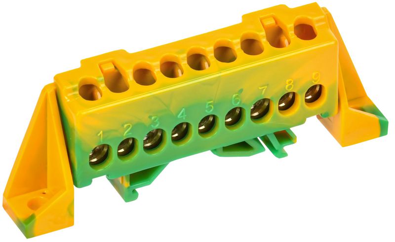 шина pe "земля" в комб. изол. "стойка" 6х9-9-жз tekfor iek tf-nn10-09-dp-k52 от BTSprom.by